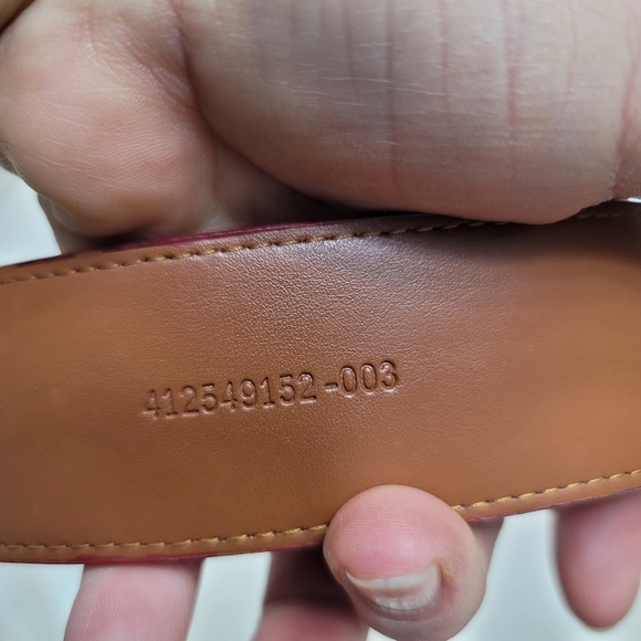 NWOT.  Ralph Lauren Red belt.  Size M.  (407) - Picture 6 of 9